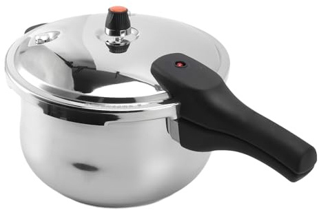 Luocute Stainless Steel Pressure Cooker, 7L 9L Induction Cookware Pots and Pans, 80KPA Stovetop Steam Pressure Cooker Electric Limit Valve for Home Fast Cooking (9L)