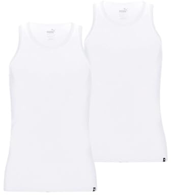 PUMA Homme Vest Tee-Shirt, Blanc, XL EU