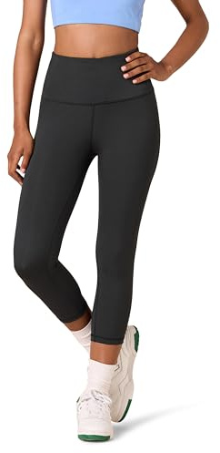 Amazon Essentials Mallas capri de talle alto Active Sculpt para entrenamiento y atletismo (disponibles en tallas grandes) Mujer, Negro, XL