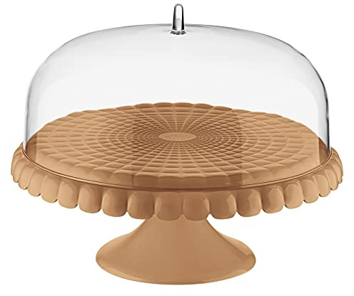 Guzzini - Tiffany - Soporte para Tartas con Campana - Terracota, Ø 36 x 28 cm - 199400242