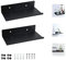 SCHYIDA Wandregal Schwarz Metall, 2 Stück Metallregal Wandregale Wandboard Schweberegal Bücherregal Wand Küchenregal Schwebendes Hängeregal Floating Shelves für Büro, Zuhause, 20 * 12 * 4CM