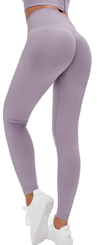 Lishang Legging de Sport Femme Push Up Leggings Taille Haute Scrunch Butt Lift Yoga Pantalon Sport Compression Collants Opaque Slim Fit