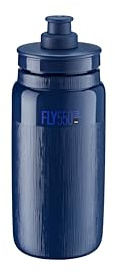 ELITE Fly Tex Cycling Water Bottle 550ml – Dark Blue – Ultra-Lightweight, BPA-Free, Easy-Squeeze Sports Bottle for Road, MTB & Gravel