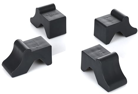 LaGreen Lot de 4 pieds de pot de fleurs, en plastique extra stable, anthracite