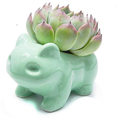 Binoster Flowerpot Mignon Céramique Art Pots Accueil Décoratif en Céramique Art Vase Vert
