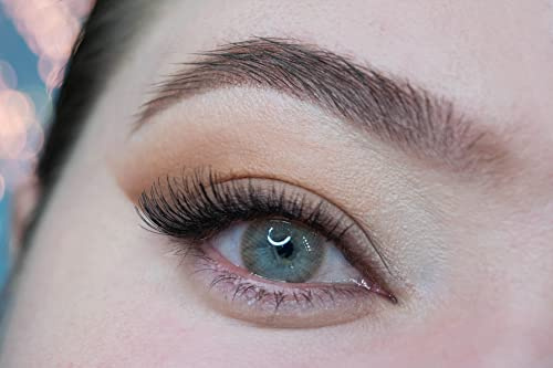 MYSALENS® Lentilles De Contact De Couleur Hidrocor 2 Brown Couleur Naturelle très haute opacité Kit De Rangement Boitier Pince et applicateur Offert 12 Mois sans correction