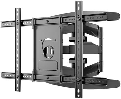 Sylvox Full Motion TV Wall Mount, TV Mount Bracket for 40-75 inch TVs, Dual Articulating Arms, Swivel and Tilt, Max VESA 600x400mm, Holds Up to 100lbs