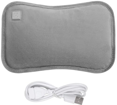 Electric Hot Water Bottle With Flannel Cover - 3 Heat Settings, Foldable, USB Rechargeable, Washable Bed Warmer, Automatic Power-Off