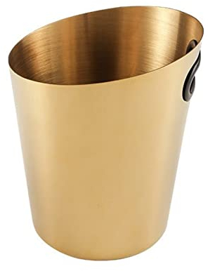 Seau à Glaçons Seau à Glace en Acier Inoxydable 5L Seau à Champagne et à Vin Doré Seaux à Glace for Boissons et Fêtes Rafraîchisseur Champagne