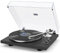 SeeYing Tocadiscos con tracción por correa Bluetooth Tocadiscos de vinilo 33 o 45 rpm con preamplificador Phono, cartucho magnético y contrapeso, conectividad de salida inalámbrica