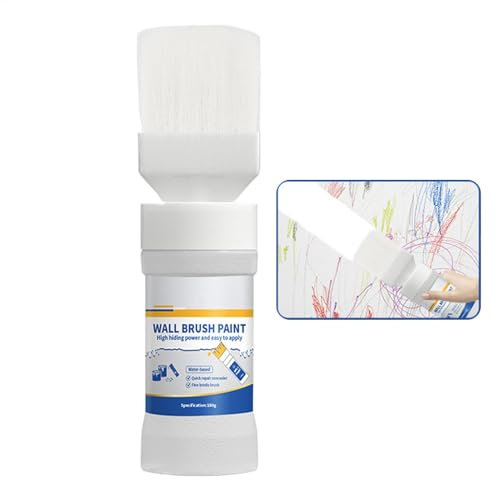 White Touchup Paint - Portable Wall Repair White Paste | 180g Wall Touchup Paint with Brush | for Walls | Ceiling Paint for Walls to Remove Stain