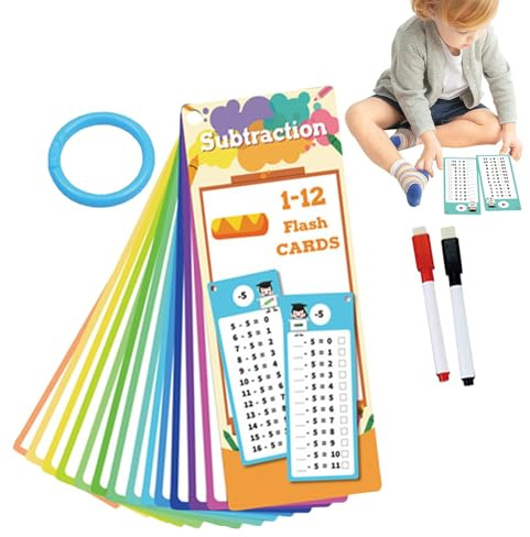 Flash-kort multiplikation, flash-kort multiplikation Dubbelsidig pedagogisk | Multiplikationstabeller för barn Lärspel, barns inlärningsstadium, klass 1 till 3, klassrum,