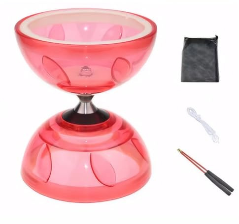 Yoyo Diabolo Set con Triple Bearing TPU Material for Principiante Profesional Malabares Set con 2 Sticks Cuerda Bolsa de transporte