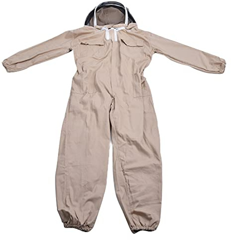 Traje de Apicultor con Cremallera, Velo Desmontable, Sombrero, Ropa Protectora, tamaño XXL, Transpirable, Unisex, práctica Herramienta de Apicultura