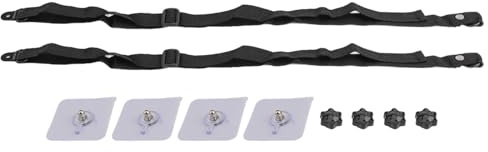 Wodsty TV and Furniture Wall Mounting Straps - Heavy Duty Nylon Safety Anchors for Anti-Tip Protection, for Large TVs Over 100 Inches, Includes Screws and Thumb Nuts