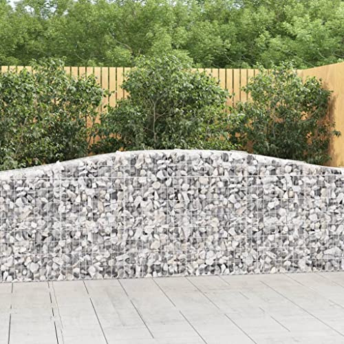 Yisssmeng 3-Piece Large Galvanized Gabion Basket Set 157.5x157.5x39.4 Silver Spiral Planter Box for Outdoor Garden Patio, Heavy-Duty Metal Raised Bed for Flowers & Vegetables