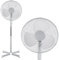 MP Essentials 16″ Oscillating Pedestal Fan – Adjustable Height Stand Fan with Quiet 3-Speed Settings for Home or Office – Circulates Summer Heat with Easy Assembly & Removable Washable Grill (White)