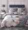 Catherine Lansfield Wende-Bettwäsche-Set für Einzelbett mit dramatischem Blumenmuster, Grau