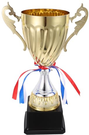 Trophée de récompense dorée en métal pour enfants, tournois sportifs, compétitions, cadeaux de fête, 27 cm