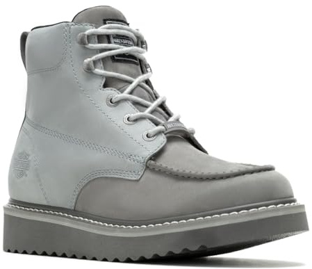 Harley-Davidson Botas de motocicleta para hombre, Gris claro, 39.5 EU