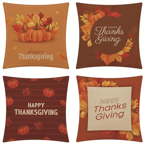 Kissenbezug 80x80cm - 100% Leinen Baumwolle mit Reißverschluss,Superweicher Kopfkissenbezug,Kissenhülle,Rotbraun,nur Kissenbezug