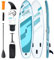 VEVOR Aufblasbares Stand-Up-Paddle-Board, 3352,8 x 838,2 x 152,4 mm PVC SUP-Paddleboard mit Board-Zubehör, Handytasche, Pumpe, Paddel, Reparaturset, Rucksack, Blau Paddle Set für Jungen & Erwachsene