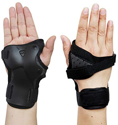 Protezione per il Polso Antiurto Supporto per Polso Aderente, Cinghie in Nylon Traspiranti per Assorbimento del Sudore per Adulti Bambini Pattinaggio per Giovani Sci Snowboard (S)