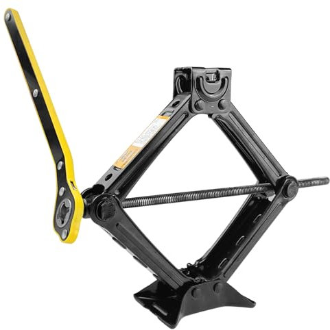 Crihovy Cric per Auto 2T, Crick Auto, Martinetto per Auto con Chiave a Cricchetto, Cric Voiture Electrique, Ponte Sollevatore Auto, Cric Auto Professionale, per Auto, Camion, Berline, Furgoni