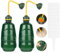 AOOSU Annaffiatoio per Piante, 2pezzi 450ml Spruzzatore Morbido, Annaffiatoio Bonsai con Soffione Doccia Rimovibile, per Irrigazione Di Fiori, Bonsai, Succulente, Piantine e Talee (Verde)