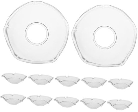 TOGEVAL 12 Pezzi Portacandele Conici Per Candele Portacandele Decorativo Raccoglitore Di Cera Raccoglitore Di Gocce Per Candele Portacandele Trasparente Portacandele In Cera Anello