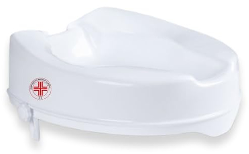REMEDIA ONE Rialzo WC per Anziani senza Coperchio, Bianco, 10 cm