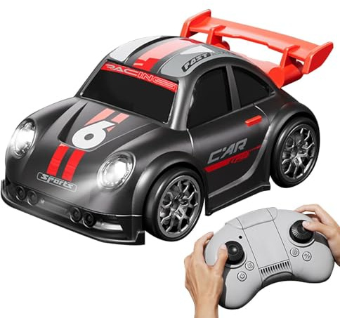 Coche RC de Drift Modos de Seguimiento y Escape Recargable con Luces y | Mini Coche RC Drift Para Niños Y Niñas, Salón, Jardín, Parque Y Reuniones