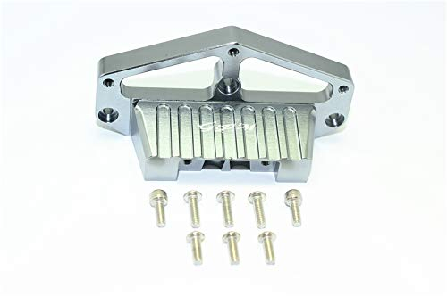 GPM RACING Tamiya Lunch Box Upgrade Parts Aluminium Front Lower Arm Stabilizer - 1Pc Set Grey Silver