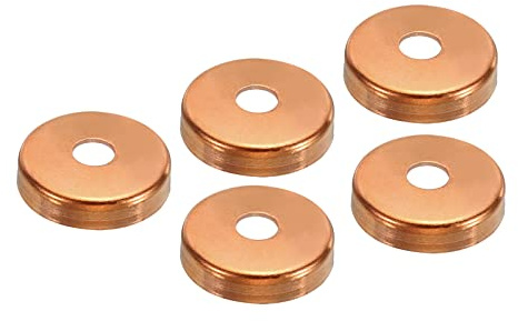 PATIKIL 22mm Rame Estremità Tappo 5pz Tubi Raccordo Sudore Tappo Collegamento per Acqua Tubatura Idraulica HVAC Refrigerazione Sistema