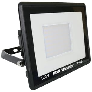 paul russells LED Flood Lights Outdoor 50W 5000LM Daylight 6500K IP65 Waterproof Outdoor Security Lights Garden Floodlight Garage Lighting Wall Light Mains Powered