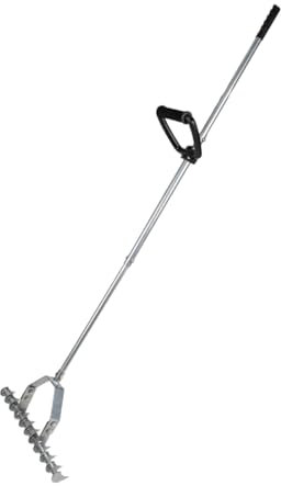 CStern Rasenrechen mit Stiel,Metall Harke,Rake mit Tragbarem Griff,Grasharke,Heurechen,Schneidrechen,Gartenharken,Rechen,Steinrechen