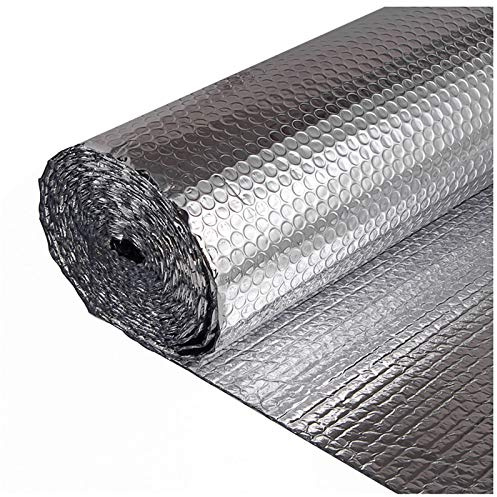 Foglio Riflettore per Radiatore, Rotolo di Isolamento A Bolla Autoadesivo Pannelli Riflettori Radiatore Isolante Termico Riflettente per Termosifoni, Attici, Pavimenti, Pareti, Roulette, Capannoni (S