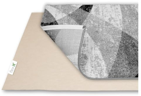 flex it Classic Comfort 50x100 cm Antirutschmatte für Teppich Ohne Weichmacher - rutschfeste Teppichunterlage klein Antirutsch Eingangsbereich Fussabtreter Schuhabstreifer Hundeteppich Teppichstopp