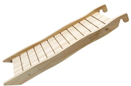 Milageto Échelle en Bois pour Hamster, Cage à Rat, Jouet d'habitat, Cage en Bois, échelle Suspendue, clapier à Lapin, Rampe pour Souris, A
