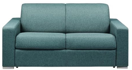 Vente-unique-Schlafsofa 2-Sitzer Stoff - Liegefläche: 120 cm - CALITO mit Memoryschaum