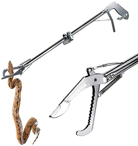 YPREWY Professioneller Schlangengreifer aus Edelstahl, stabiler Griff, professioneller Schlangenfänger, 119,4 cm