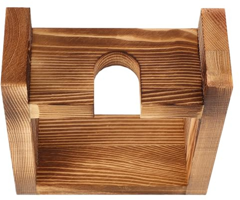 Heart Shaped Hydroponic Vase with Wooden Stand, Glass Desktop Decor