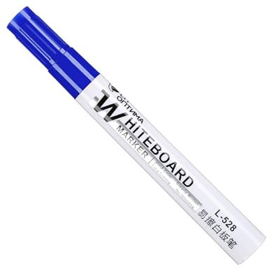 Paquete de 10 rotuladores borrables para pizarra blanca de 2,0 mm de ancho de trazo, color negro, rojo o azul, marcadores de secado rápido