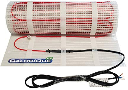 Tapis de câbles chauffants électriques CALORIQUE ECO - 1m² - Chauffage au sol électrique efficace 150 W/m² - Technologie TWIN - Classe d'efficacité énergétique A +++