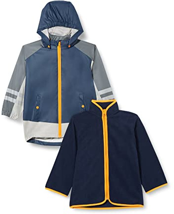 Playshoes Regenjacke, Funktions-Jacke 3 in 1, Blouson de pluie Enfants unisexes, marine, 140