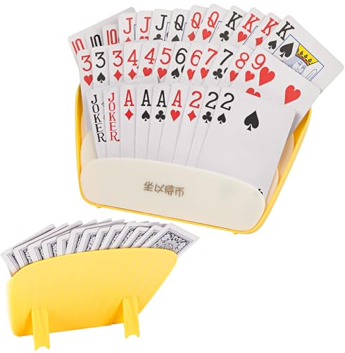 QIMEI-SHOP Kartenhalter Kinder Spielkartenhalter Kartenständer für Spielkarten Freisprech für Erwachsene, Kinder, ältere Menschen 2 Stück