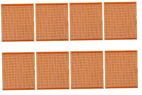 HOMSFOU 8pcs Pcb Circuit Board Electronic Project Board for Experiment Single-sided Tin Spray Pcb Bread Circuit Supplies for Diy Prototyping