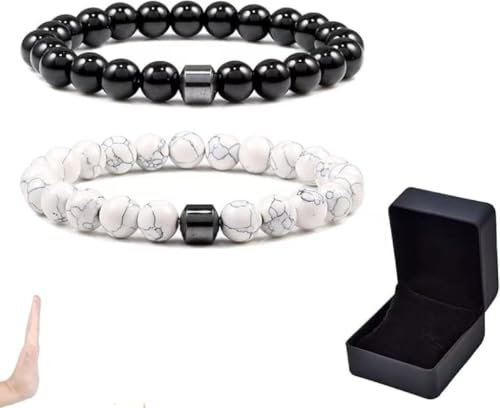 Glame Magnetisches Armband, NüChternheit ArmbäNder FüR MäNner Und Frauen,2pcs