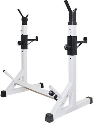 Barras de dominadas para sentadillas, soporte de entrenamiento de fuerza multifuncional ajustable para gimnasio en casa, soporte de press de banca y levantamiento de pesas