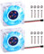 GeeekPi 2PCS Raspberry Pi Ventola di Raffreddamento 40x40x10mm,DC 5V Brushless CPU Ventola di Raffreddamento per Raspberry Pi 4 Modello B, 3B +, Raspberry Pi 3/2 Modello B(Blu)